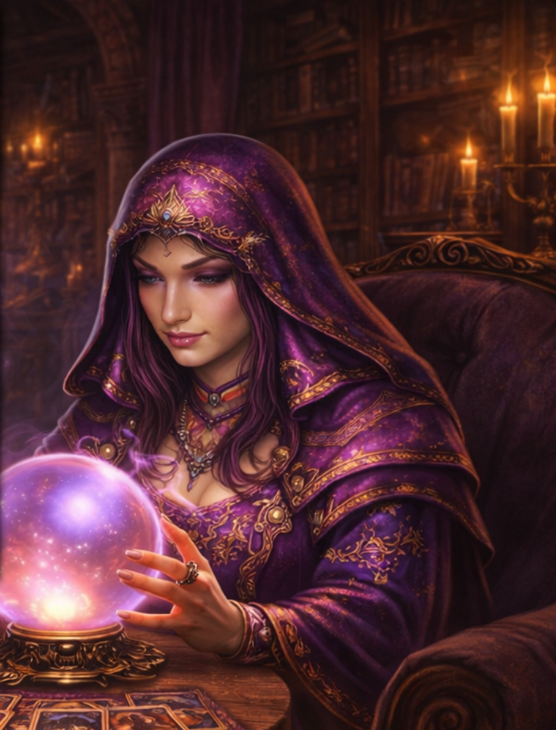 Fortune Teller character portrait